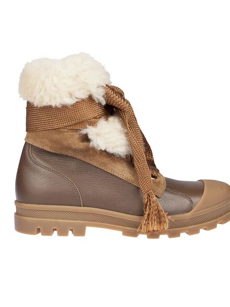 chloe boots shearling|chloe shoes for sale.